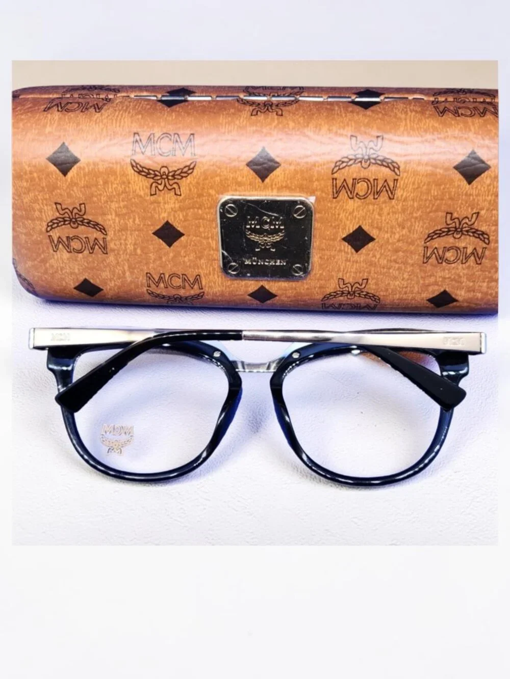 MCM2623 006 Eyeglasses Frames 52-16-135 Black Gold Visetos w/ Case & Cloth